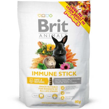 BRIT ANIMALS Immune Baton Premium pentru rozătoare 80g