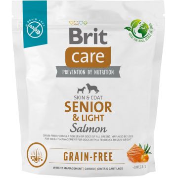 BRIT CARE Grain-free SENIOR & Light, cu Somon şi Cartofi