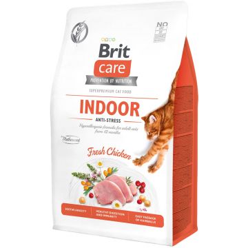 BRIT CARE Hrană uscată pentru pisici, Indoor Anti-stress