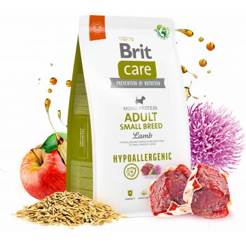 BRIT CARE Hypoallergenic Adult Small Breed, cu Miel şi Orez