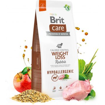 BRIT CARE Hypoallergenic Weight Loss, cu Iepure şi Orez