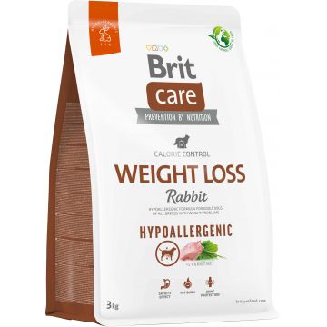 BRIT CARE Hypoallergenic Weight Loss, cu Iepure şi Orez