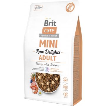 BRIT CARE Mini Freeze-Dried Raw Delights, Adult, Curcan şi Creveţi 2kg