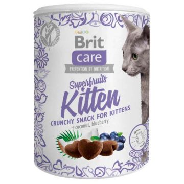 BRIT CARE Superfruits, recompense crocante fără cereale, pentru pisicuţe 100g