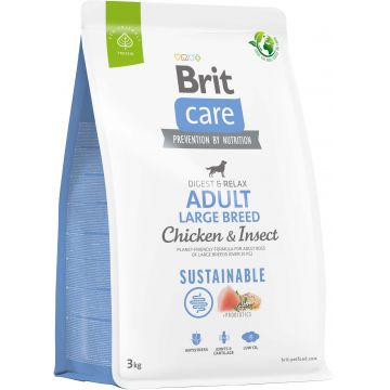 BRIT CARE Sustainable Adult Large Breed, cu Pui şi Insecte