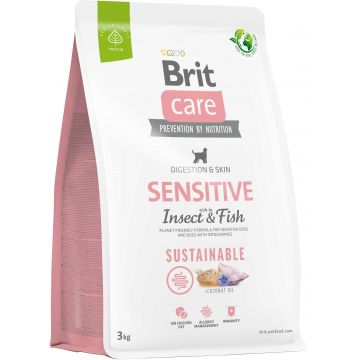 BRIT CARE Sustainable Sensitive, cu Peşte şi Insecte