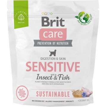 BRIT CARE Sustainable Sensitive, cu Peşte şi Insecte