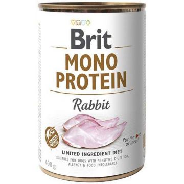 BRIT Conservă monoproteică pentru câini, cu Iepure 400g
