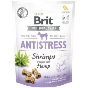 BRIT Functional Snack Antistress, recompensă pentru câini, Creveţi 150g