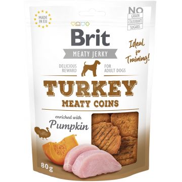 BRIT Jerky Recompensă pentru câini, bucăţele din Curcan şi Pui