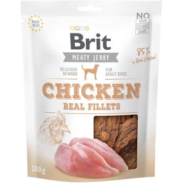 BRIT Jerky Recompensă pentru câini, File de Pui