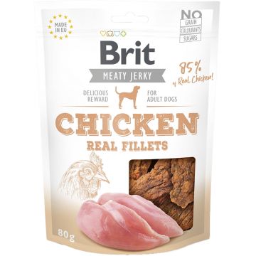 BRIT Jerky Recompensă pentru câini, File de Pui