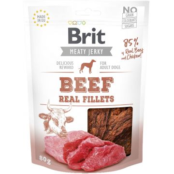 BRIT Jerky Recompensă pentru câini, File de Vită şi Pui