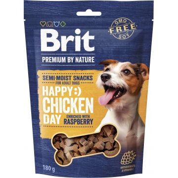 BRIT Premium by Nature recompensă semi-umedă pentru câini, Pui cu Zmeură 180g