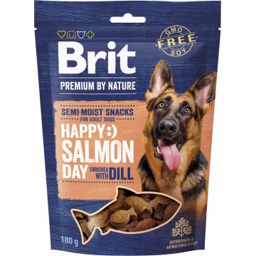 BRIT Premium by Nature recompensă semi-umedă pentru câini, Somon cu Mărar