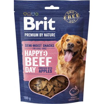 BRIT Premium by Nature recompensă semi-umedă pentru câini, Vită cu Măr 180g