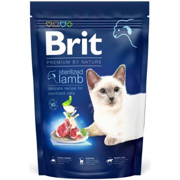 BRIT Premium hrană pentru pisici, Sterilised cu Miel