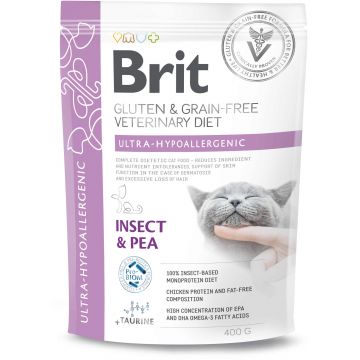 BRIT VD Ultra Hypoallergenic pentru pisici, reducerea intoleranţei la hrană