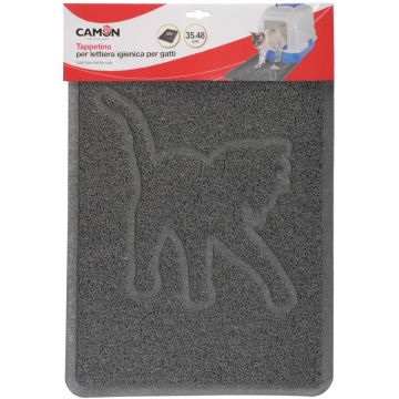CAMON Covoraş pentru litieră pisici, dreptunghiular, 35x48cm, Gri