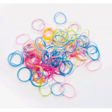 CAMON Elastice colorate pentru câini, pentru prins blana, 100 bucăţi