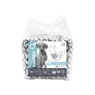 Scutece pentru caini, mascul, M-PETS, marime S