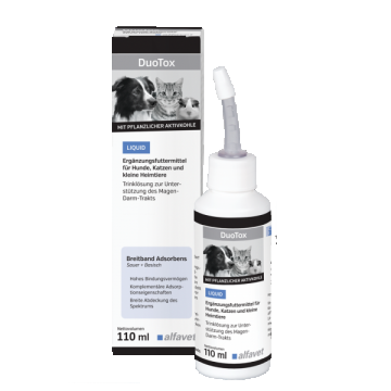 Solutie pentru sustinerea tractului gastrointestinal, DUOTOX LIQUID, Aflavet, 110ml