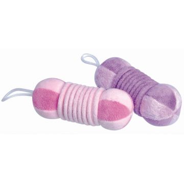 CAMON Jucărie pentru pisici Ball & Spring de pluş 10cm, diferite culori