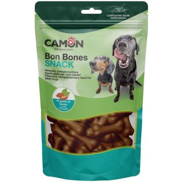 CAMON Recompense pentru câini, cu aromă de cacao, în formă de os,120g