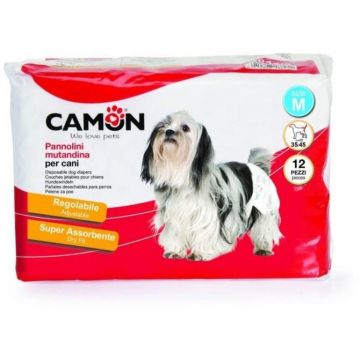 CAMON Scutece de unică folosinţă pentru căţei, 12 buc