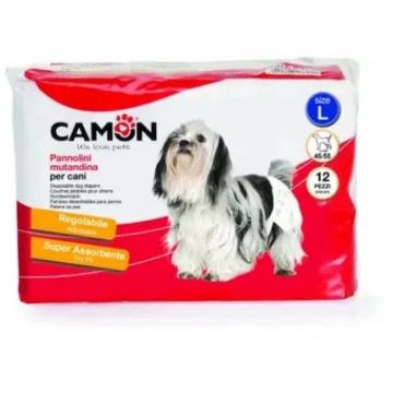 CAMON Scutece de unică folosinţă pentru căţei, 12 buc