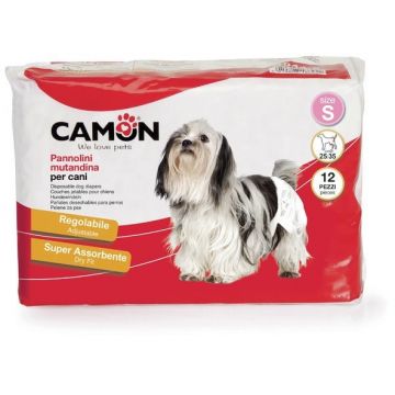 CAMON Scutece de unică folosinţă pentru căţei, 12 buc