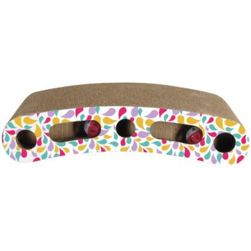 CAMON Suport pentru ascuţit ghearele, din carton, cu 2 mingii, 41x21x10 cm