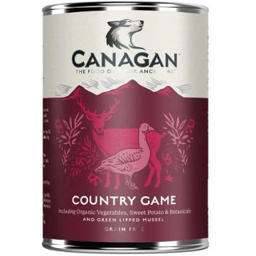 CANAGAN Conservă pentru câini, cu Vânat 400g