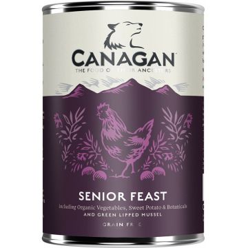 CANAGAN Conservă pentru câini, Festin pentru câini seniori 400g