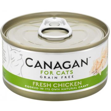 CANAGAN Conservă pentru pisici, cu Pui 75g