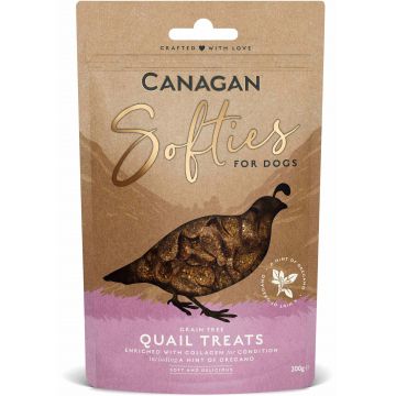 CANAGAN Softies Recompensă pentru câini, cu Prepeliţă 200g