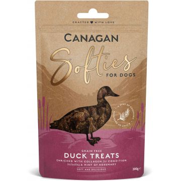 CANAGAN Softies Recompensă pentru câini, cu Raţă 200g