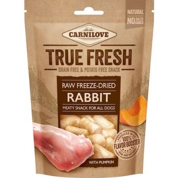 CARNILOVE True Fresh Recompensă criodesicată, câini, cu iepure/dovleac 40g