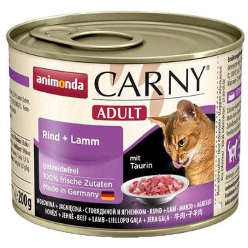 CARNY Vită şi Miel, conservă 200g