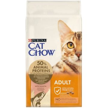 CAT CHOW Hrană uscată pentru pisici Adulte, cu Somon 15kg