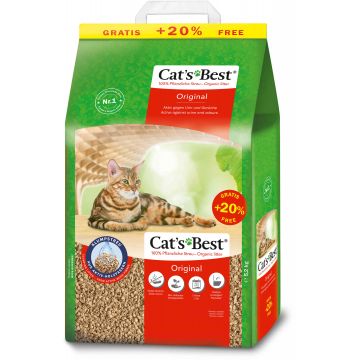 CAT'S BEST The Power of Nature Original Aşternut vegetal pentru pisici 10L+2L