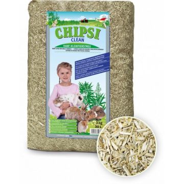CHIPSI Clean Aşternut pentru rozătoare, păsări şi reptile 30L/3kg