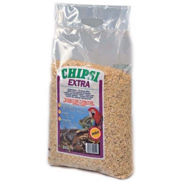 CHIPSI Extra Medium Aşternut granulat pentru păsări şi reptile 10L/2,8kg