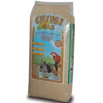CHIPSI MAIS Aşternut granulat din ştiulete de porumb pentru rozătoare 15kg