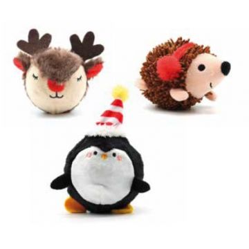 CROCI Minge pentru câini, din cauciuc, ed Crăciun, div animale, 12,7cm