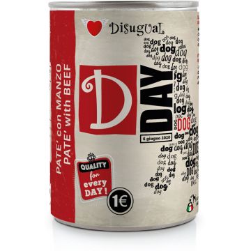 DISUGUAL D-Day Dog, pate de vită 400g