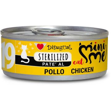 DISUGUAL MINI ME Conservă pentru pisici sterilizate, pate cu pui 85g