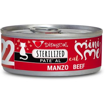 DISUGUAL MINI ME Conservă pentru pisici sterilizate, pate cu vită 85g