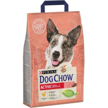 DOG CHOW Hrană uscată pt câini Adult ACTIVE, cu Pui şi Orez