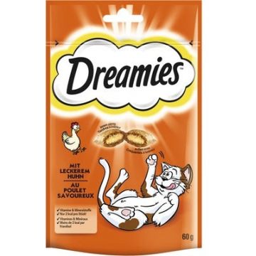 DREAMIES Delicatese pentru pisici, cu Pui 60g